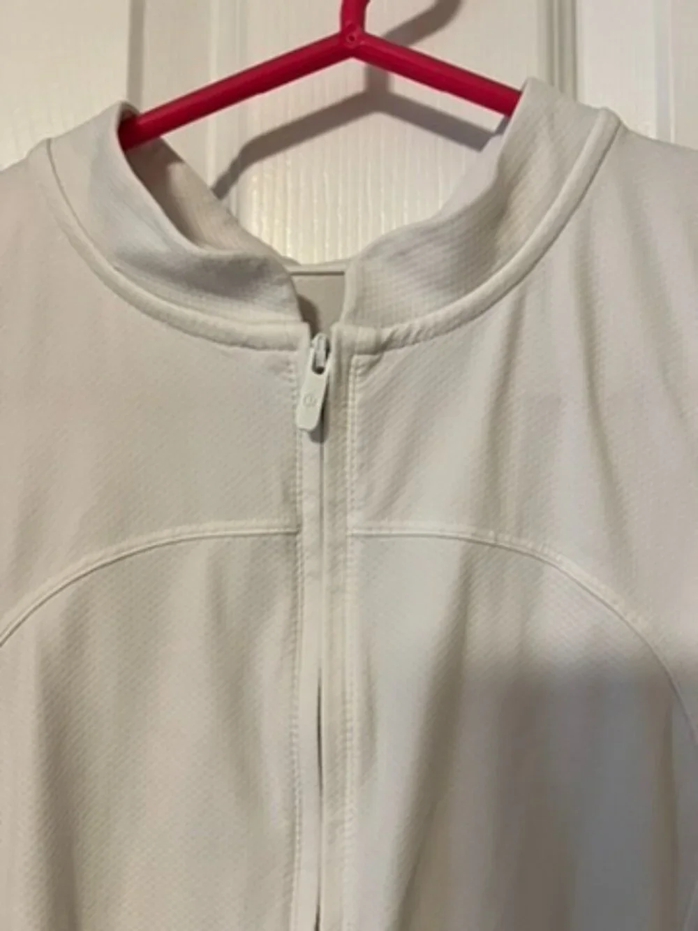 Lululemon White Sleeveless Quarter-Zip Quick-Dry Tank Top Size 6